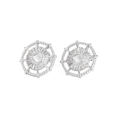 304 Stainless Steel Stud Earring Findings X-STAS-N097-247P-1
