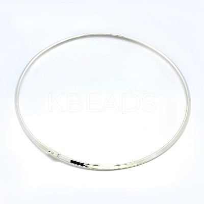 Brass Choker Collar Necklace Making X-BJEW-F132-02S-1