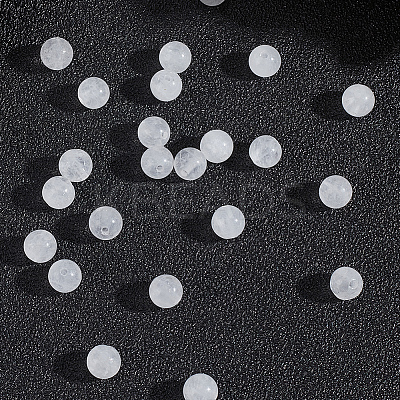120Pcs Round Natural White Jade Beads G-PA0001-07A-1