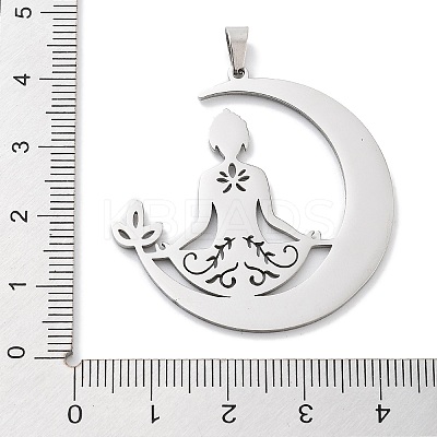Anti-Tarnish 304 Stainless Steel Pendants LS-STAS-U030-10P-1