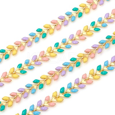 Brass Handmade Chains CHC-P004-C09G-1