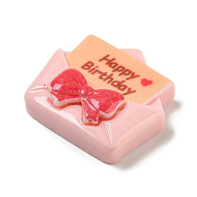 Birthday Theme Opaque Resin Decoden Cabochons CRES-F032-A08-1