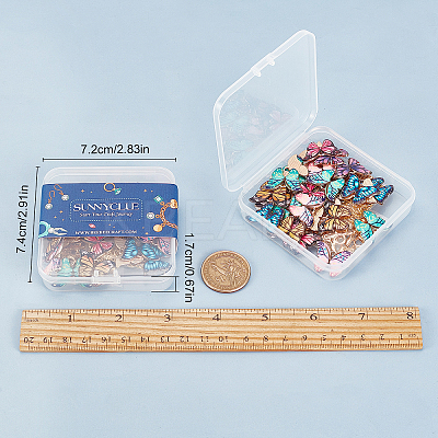DIY Butterfly Pendant Making Kits DIY-SC0014-17-1