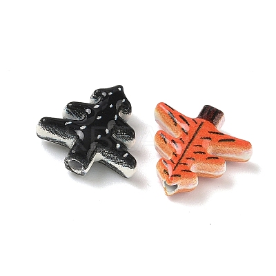 Christmas Spray Painted Alloy Beads FIND-Z109-02-1