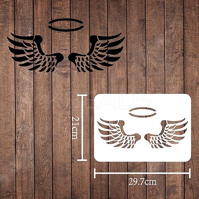 Large Plastic Reusable Drawing Painting Stencils Templates DIY-WH0202-059-1