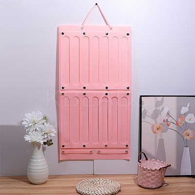 2Pcs 2 Styles Felt Large Capacity Hair Clips Storage Hangers AJEW-ME0003-34A-1