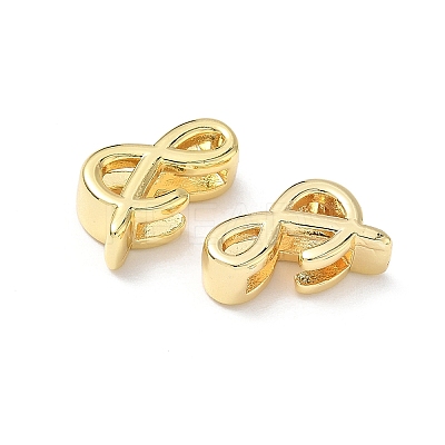 Brass Slide Charms KK-L253-14G-1