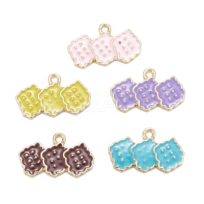 Alloy Enamel Pendants ENAM-O048-02KCG-1