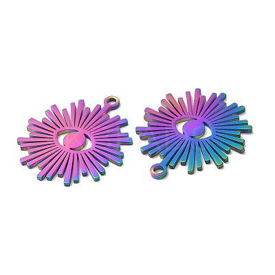 Ion Plating(IP) 304 Stainless Steel Pendants STAS-L020-008RC-1