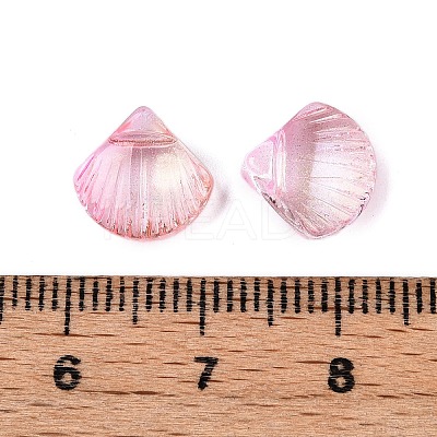 Baking Paint Transparent Glass Charms DGLA-N005-11-1