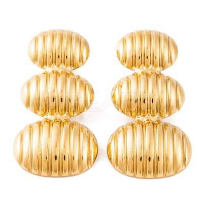 Ion Plating(IP) 304 Stainless Steel Stud Earrings for Women EJEW-L272-032G-03-1