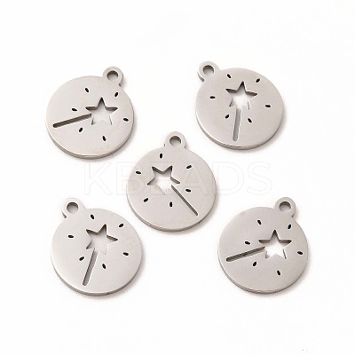 Non-Tarnish 201 Stainless Steel Charms LS-STAS-E188-08P-1