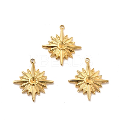 Ion Plating(IP) 304 Stainless Steel Pendant Rhinestone Settings STAS-I197-013G-1
