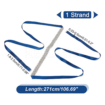 Bridal Belt for Wedding Dress AJEW-WH0471-114A-1