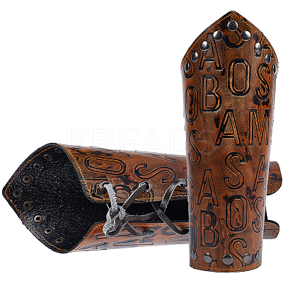 Adjustable Cowhide Cord Bracelet AJEW-WH0415-22B-03-1