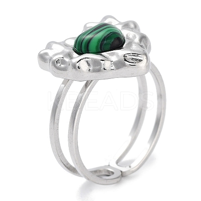 Ion Plating(IP) 304 Stainless Steel Ring RJEW-B059-04P-01-1