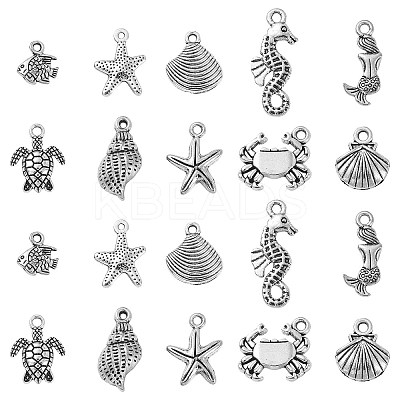 Tibetan Style Alloy Pendants TIBEP-CJ0001-10-1