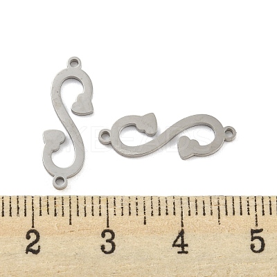 Non-Tarnish 304 Stainless Steel Connector Charms STAS-P344-13P-1