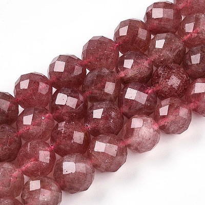 Natural Strawberry Quartz Beads Strands G-S345-10mm-21-1
