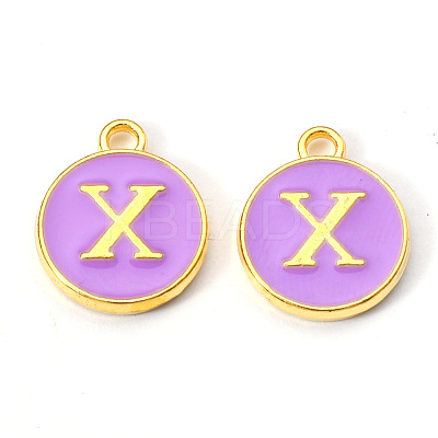 Golden Plated Alloy Enamel Charms ENAM-S118-10X-1