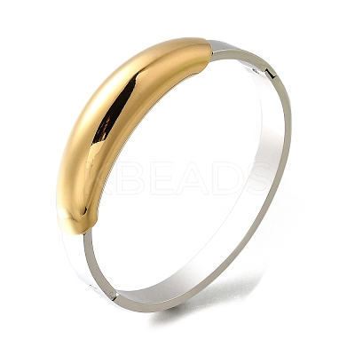 304 Stainless Steel Hinged Bangles for Women LS-BJEW-C091-02E-GP-1