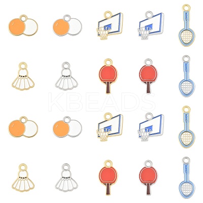 20Pcs Alloy Enamel Pendants FIND-FS0004-83-1
