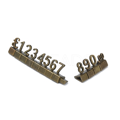 Aluminum Alloy Price Display Cube AJEW-WH0250-88AB-01-1