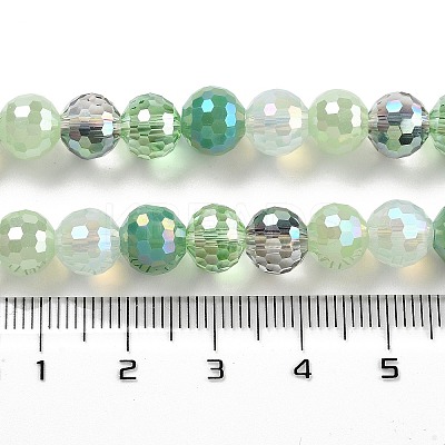 Electroplate Glass Bead Strands GLAA-Z006-01C-1