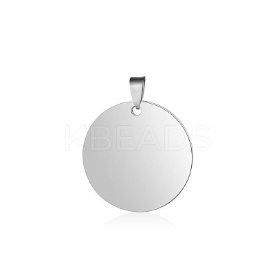 Anti-Tarnish 304 Stainless Steel Pendants STAS-I311-05A-P-1