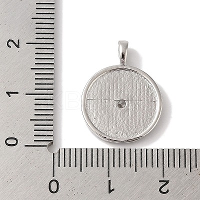 Rack Plating Brass & Cubic Zirconia Pendants KK-L216-060P-1