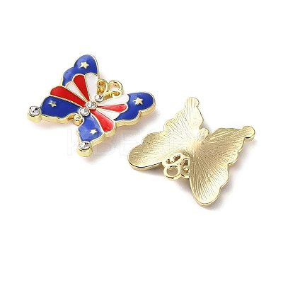 Independence Day Alloy Enamel Pendants ENAM-I069-01G-03-1