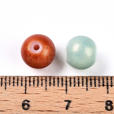 Baking Paint Glass Pearl Beads X1-DGLA-S115-8mm-MK-1