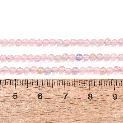 Natural Morganite Beads Strands G-H358-A10-3mm-01-1