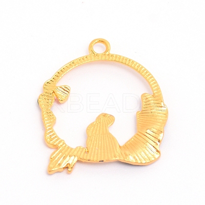 Alloy Enamel Pendants ENAM-WH0047-68G-RS-1