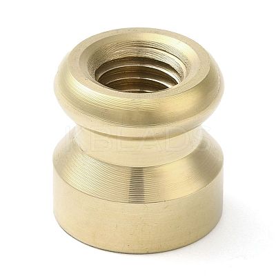 Golden Tone Round Wax Seal Brass Stamp Heads LS-AJEW-M040-01G-O-1