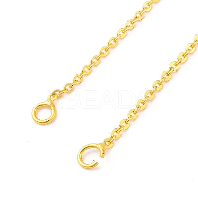 1.5MM Brass Cable Chain Necklace Making NJEW-D302-75G-1