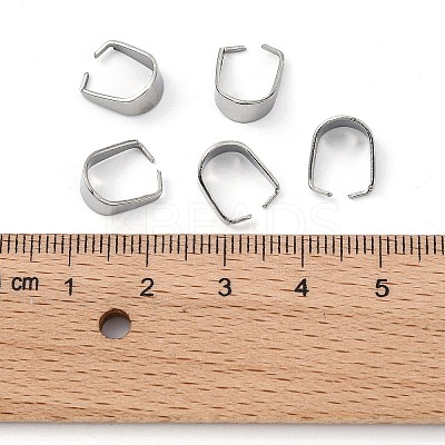 Tarnish Resistant 304 Stainless Steel Snap on Bails LS-STAS-R048-10x7mm-1