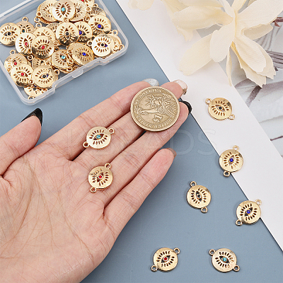 40Pcs 4 Colors Alloy Connector Charms FIND-FH0010-77-1