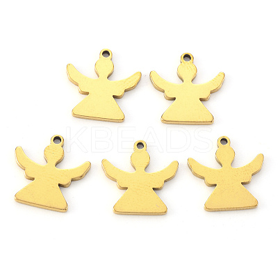 PVD Vacuum Plating 304 Stainless Steel Charms STAS-N092-93G-1