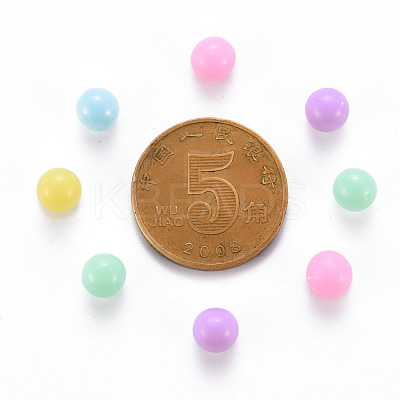 Opaque Acrylic Beads X-PAB702Y-A01-1