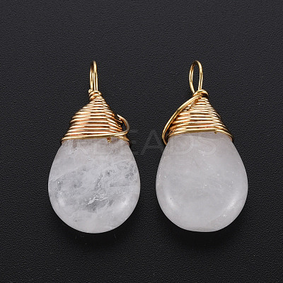 Natural Quartz Crystal Pendants G-S359-294H-1