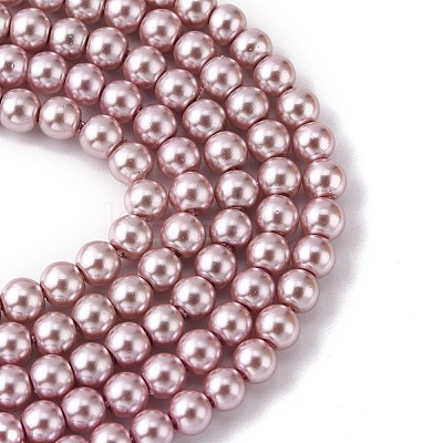 Grade A Glass Pearl Beads X-HY-J001-4mm-HX011-1