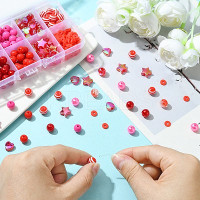 Valentine's Day DIY Beads Jewelry Making Finding Kit DIY-CJ0002-29-1
