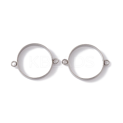 Non-Tarnish 201 Stainless Steel Connector Charms STAS-G291-10P-1