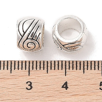 Tibetan Style Zinc Alloy Beads X-TIBEB-R063-014AS-RS-1