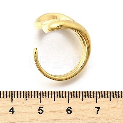 304 Stainless Steel Cuff Rings RJEW-D320-07G-1