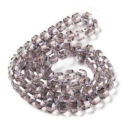 Electroplate Rondelle Glass Beads Strands EGLA-A036-09A-PL03-1