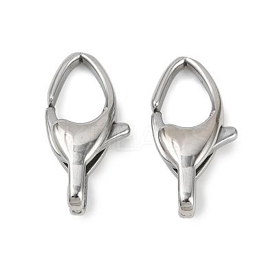 304 Stainless Steel Lobster Claw Clasps STAS-B089-01E-P-1