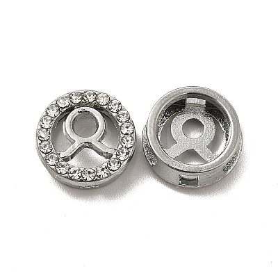 Alloy Crystal Rhinestone Slider Charms PALLOY-F290-07P-1