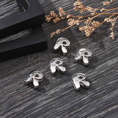 Letter Slider Beads for Watch Band Bracelet Making X-ALRI-O012-R-NR-1